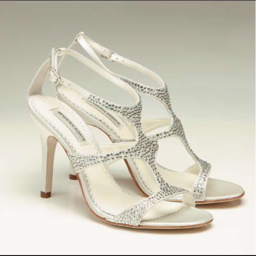 COPY - Benjamin Adam's bridal heels 3.5 new Fox